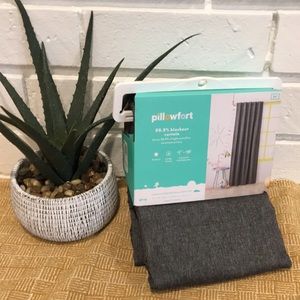Pillowfort 1 panel 84” Dark Gray Blackout Curtain